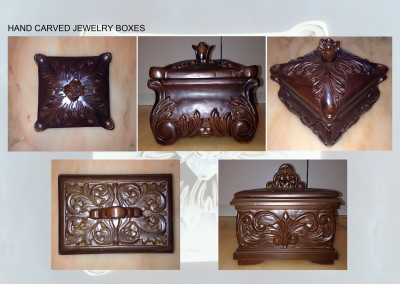 HAND CARVED JEWELRY BOX